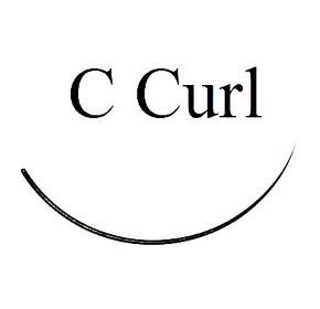 C curl black eyelash extensions - Bag 1g