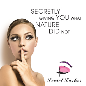 Eyelash Extensions Promotional Poster And Advertising Materials From Secret Lashes Uk