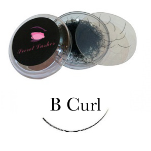 B Curl Eyelash Extensions - Pot 1g