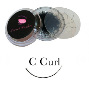 C curl eyelash extensions - Pot 1g