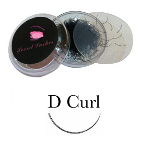 D Curl Eyelash Extensions - Pot 1g