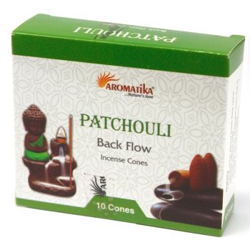 10 x Aromatica Backflow Incense Cones - Patchouli