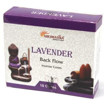 10 x Aromatica Backflow Incense Cones - Lavender