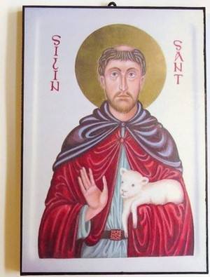 St Silin Celtic Saint Icon