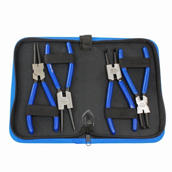 US PRO 4PC 7" CIRCLIP PLIERS SET IN ZIP POUCH