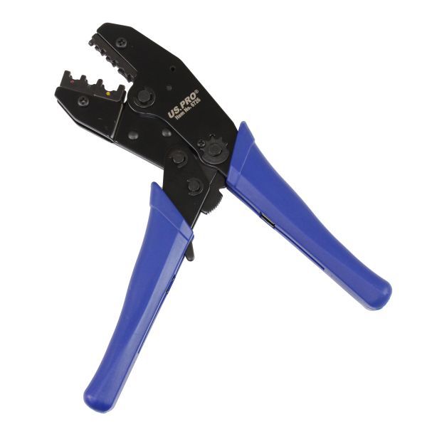 US PRO CRIMPING TOOL FOR INSULATED TERMINALS - RATCHET TYPE