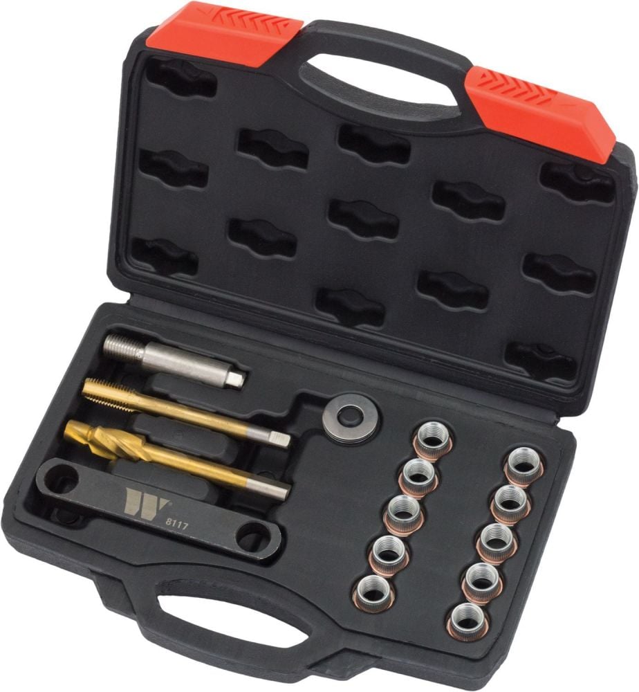 WELZH Werkzeug 14-Piece Brake Thread Repair Kit M12x1.5 For VAG Group