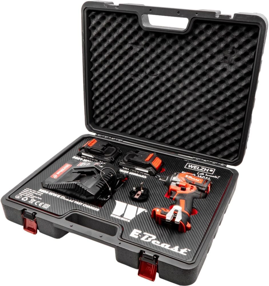 WELZH E-Beast™ Compact Cordless Brushless Impact Wrench 1/2'dr; 850NM