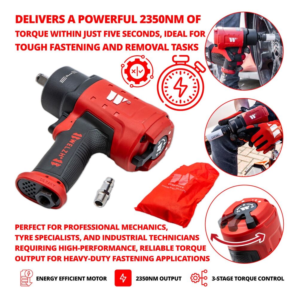 WELZH Impact Wrench; Beast Edition 2.0; 2350nm (Red)
