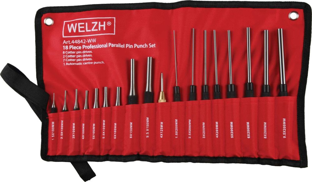 WELZH 18-Piece Professional Punch Set 44842-WW
