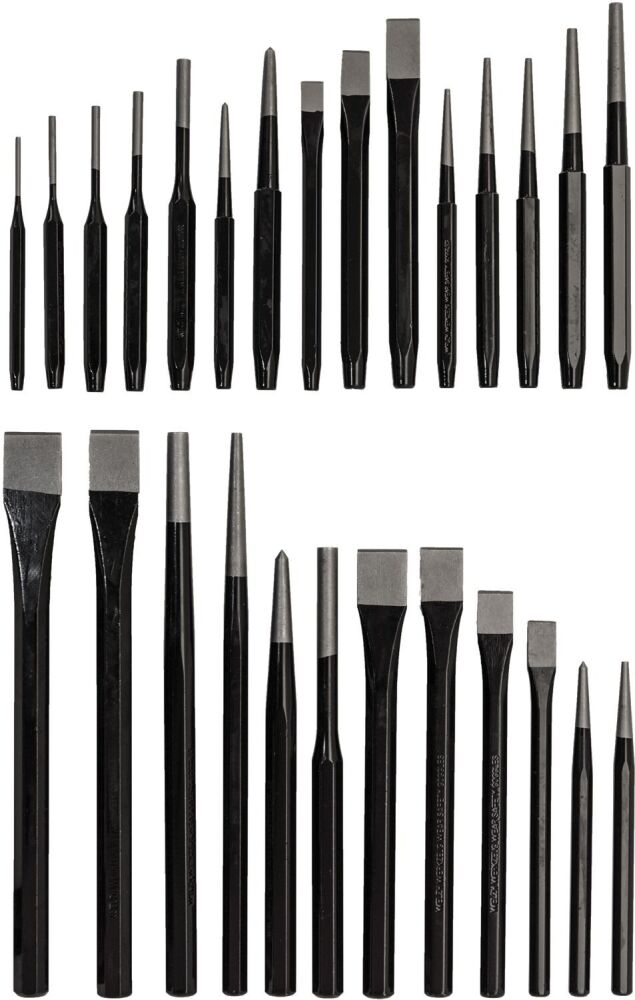 WELZH 28-Piece Heavy Duty Punch & Chisels 1650-WW