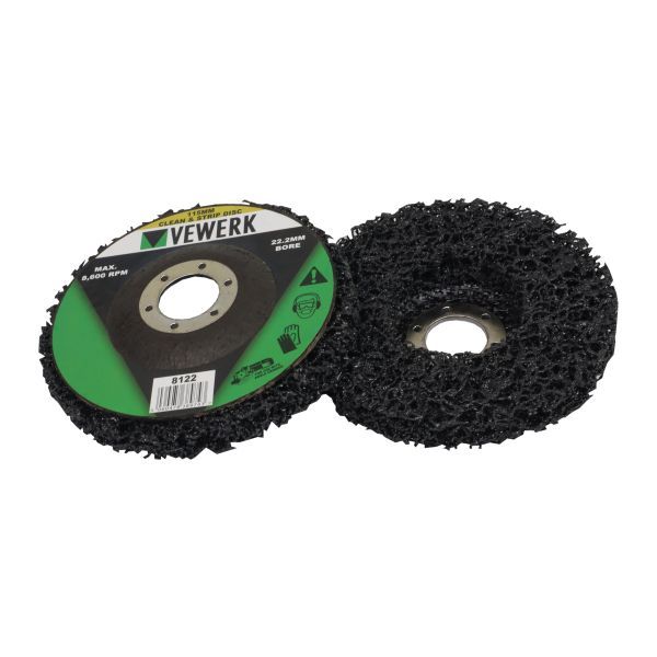 VEWERK 115MM CLEAN & STRIP DISCS 22.2MM BORE - PACK 5