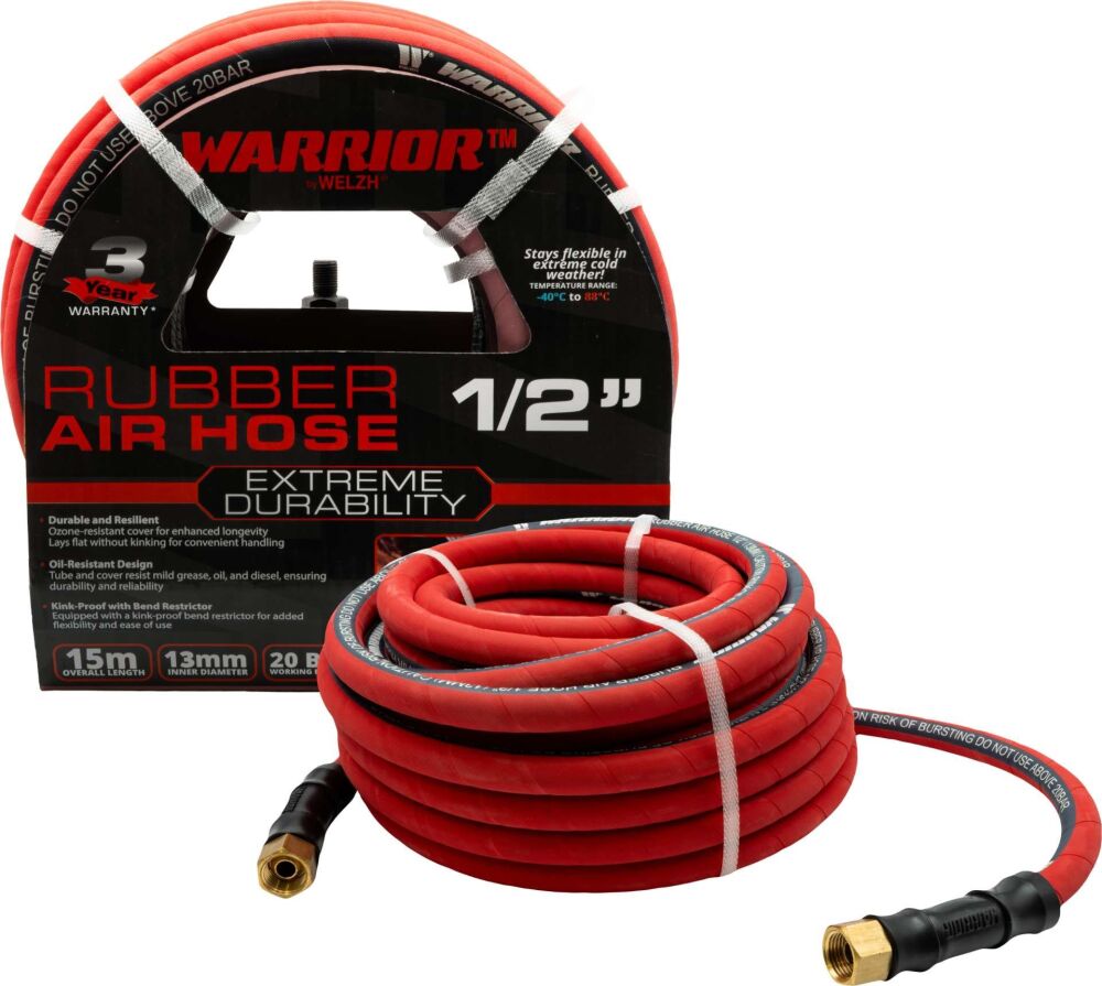WELZH Welzh-Warrior™ Pro Air Hose; 1/2'' 15-Meter Length 5433-WW