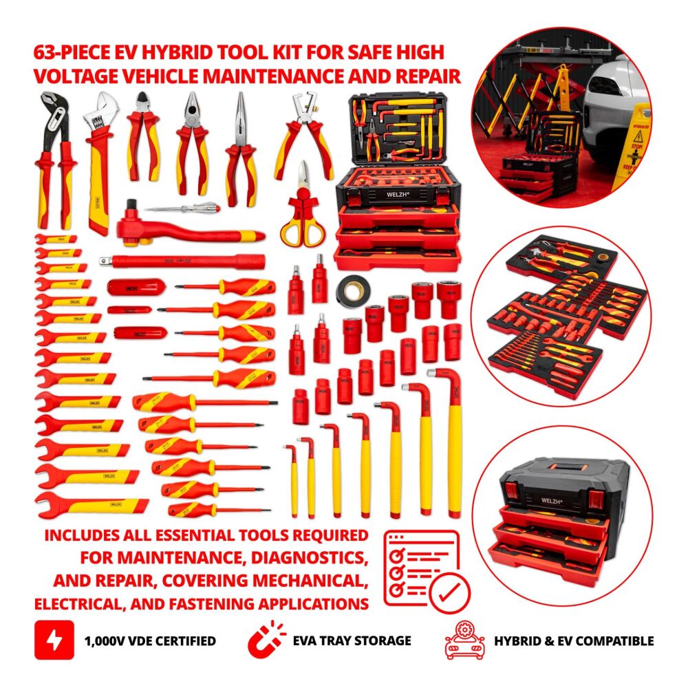 WELZH EV Hybrid Tool Kit; 63-Piece 4961-WW