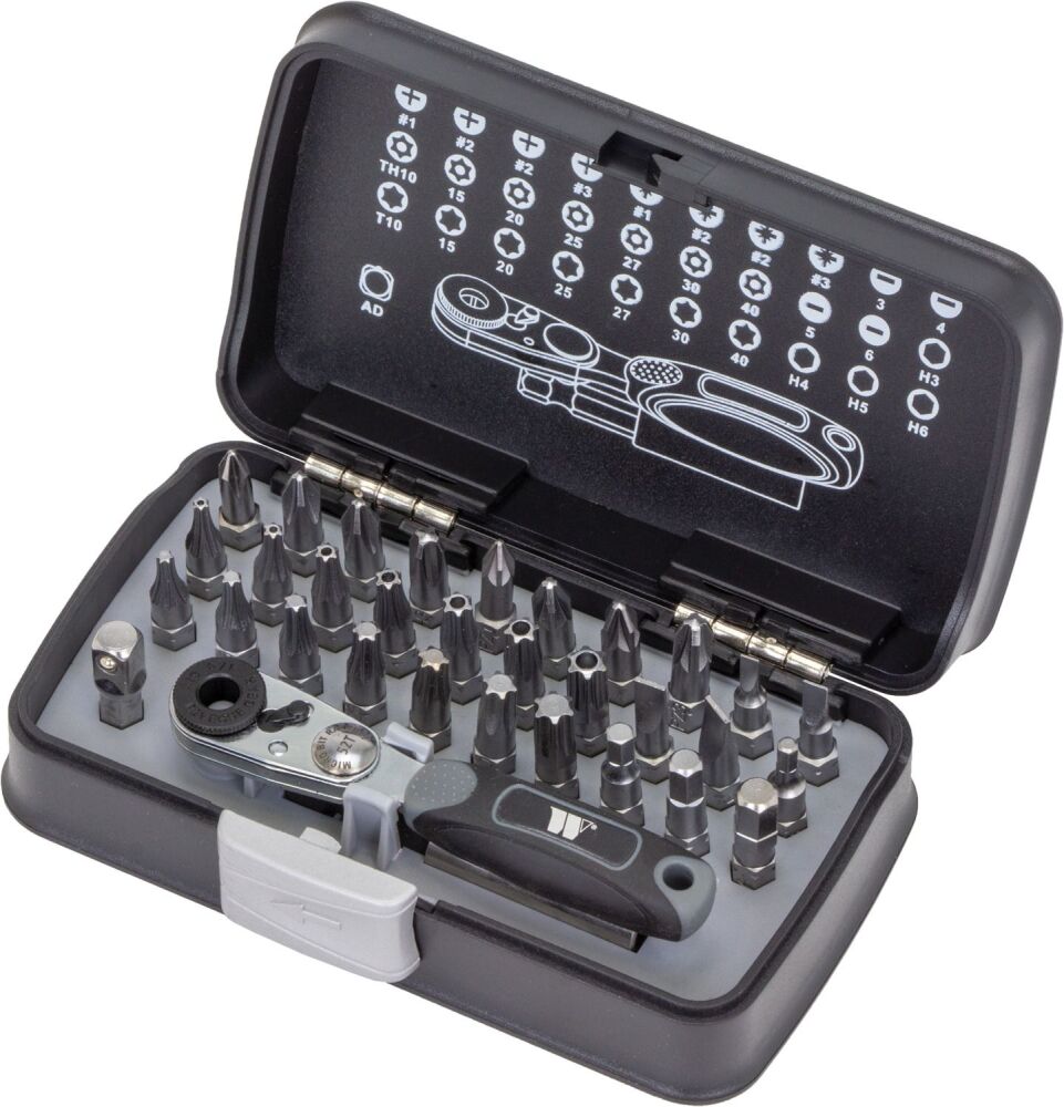 WELZH Bit Set; 33-Piece 1/4'' dr Bit Socket Set Ultra Thin 3090-WW