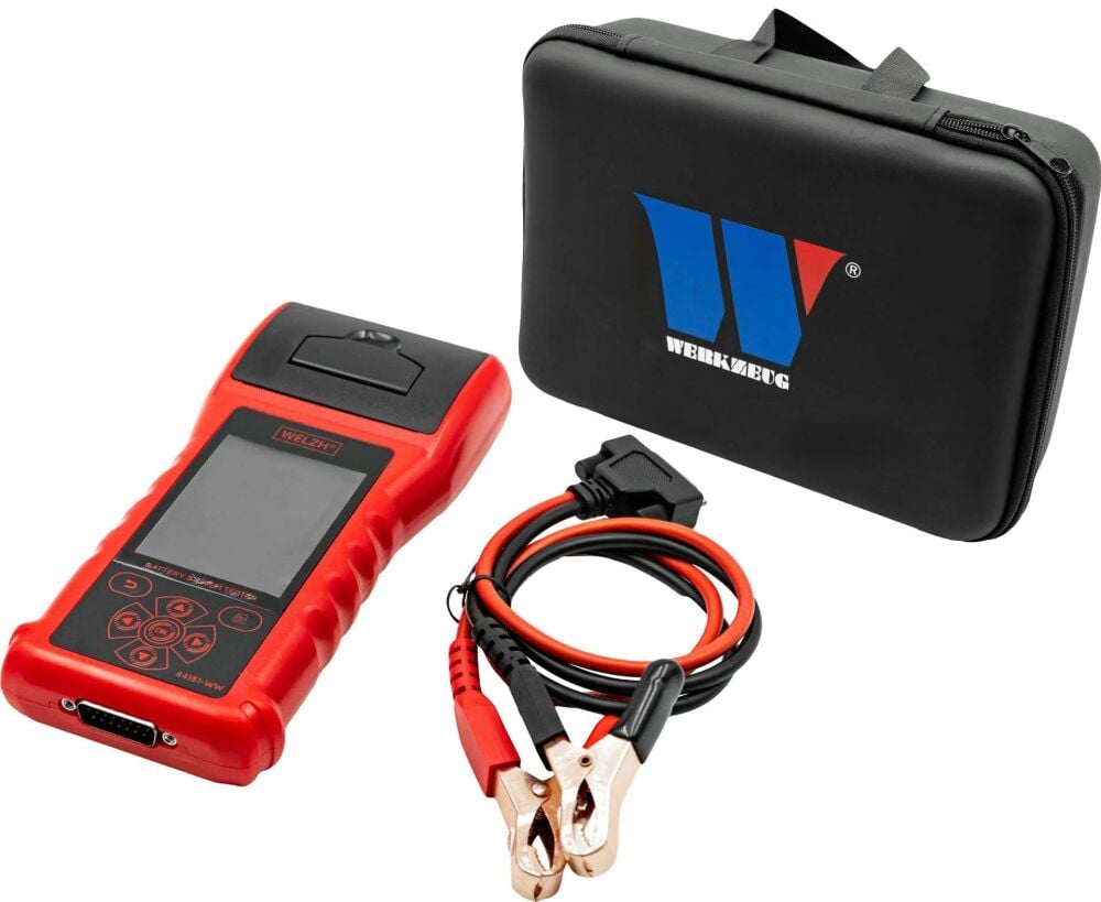 WELZH Intelligent Battery Tester With Printer; 6-30V DC 44151-WW