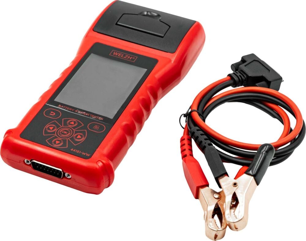 WELZH Intelligent Battery Tester With Printer; 6-30V DC 44151-WW