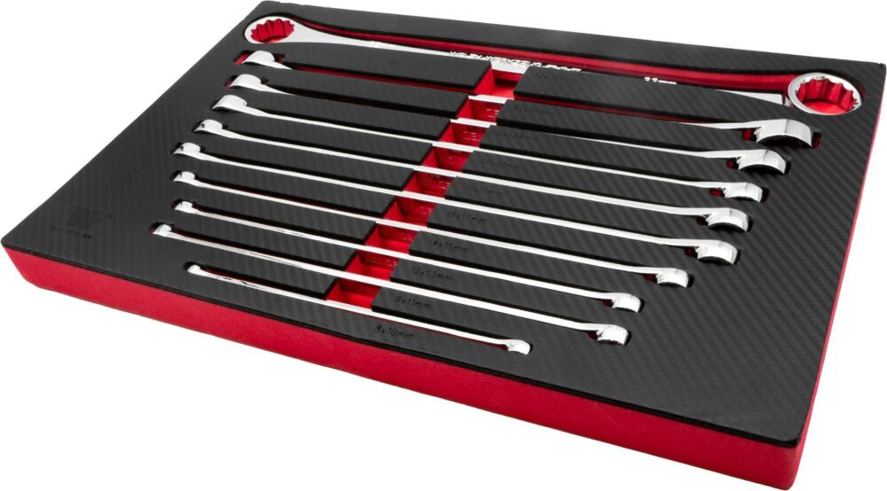 WELZH 10-Piece Spanner Set; Aviation Type, Double Ring, 8-33 mm (Master Set) 5814-WW