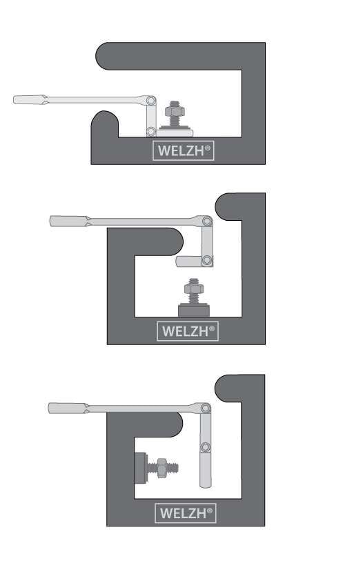 WELZH Double-Joint Ratchet Combination Wrench Set 8-19 mm 44713-WW
