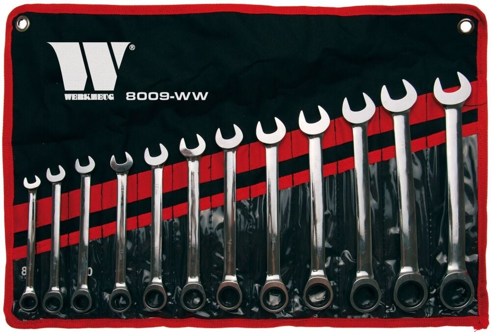 WELZH Ratchet Spanner Set; 8-19mm 8009-WW