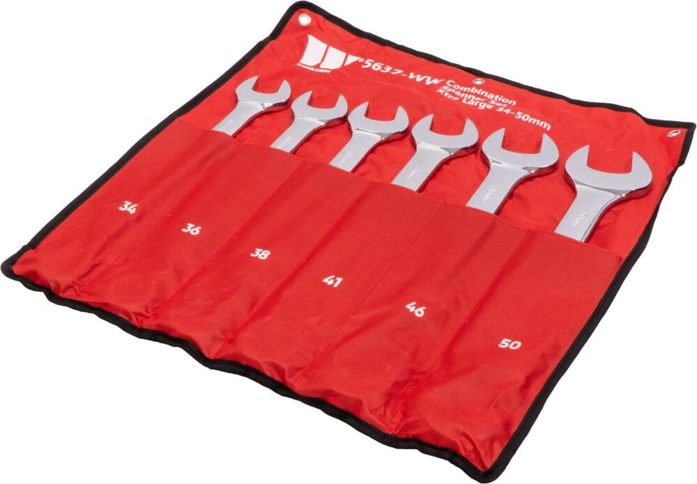 WELZH Combination Spanner Set; Xtra Large, 34-50 mm 5637-WW