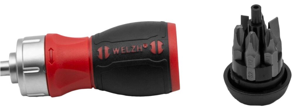 WELZH Screw-Mate™; 6-in-1 Stubby Ratcheting Screwdriver 5755-WW