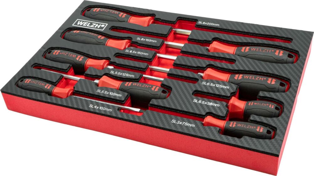 WELZH Screw-Mate™ 9-Piece Professional Screwdriver Set SL 6502-WW