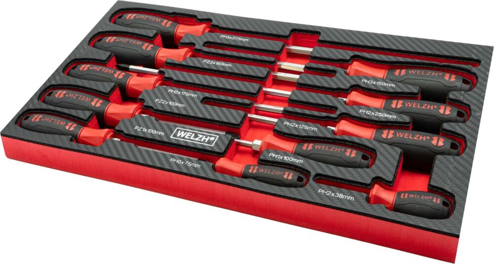 WELZH Screw-Mate™ 11-Piece Professional Screwdriver Set PH 6503-WW