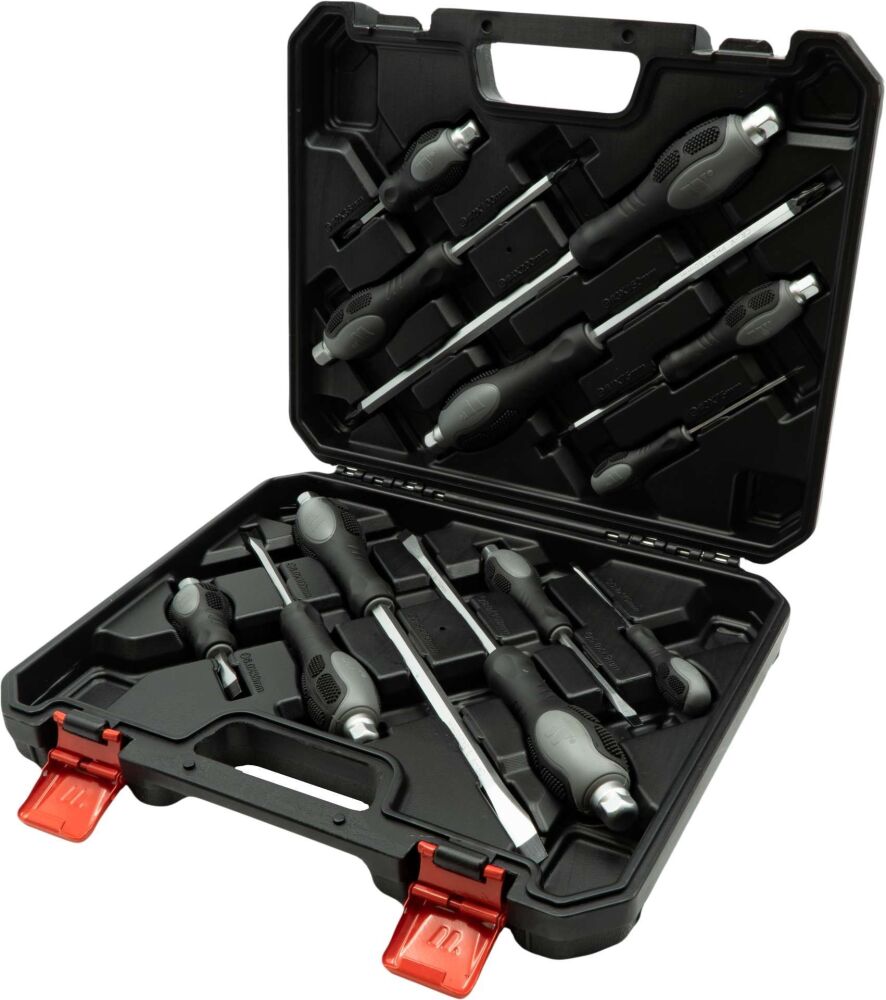 WELZH Screwdriver Set; Go-Through, Black, 12-Piece 825-WW