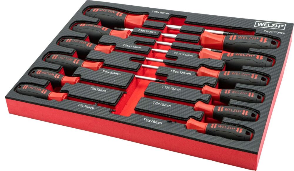 WELZH Screw-Mate™ 12-Piece Professional Torx Screwdriver Set 6504-WW