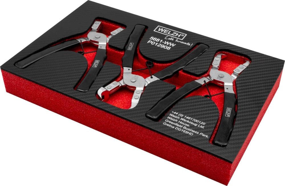 WELZH Trim Clip Plier Kit; 3-Piece 5681-WW