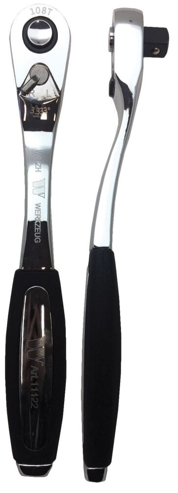 WELZH Ratchet; 108-Tooth Soft Grip Ratchet Handle 1/4''dr 11120-WW