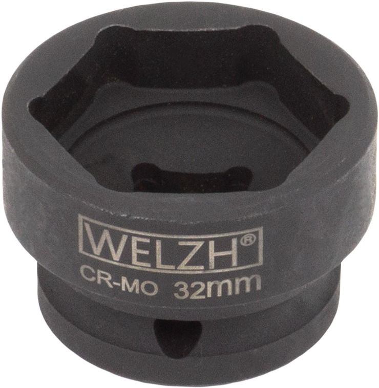 WELZH Socket Set; Extra Stubby, Impact, 1/2''dr, 10-32mm 2888-WW