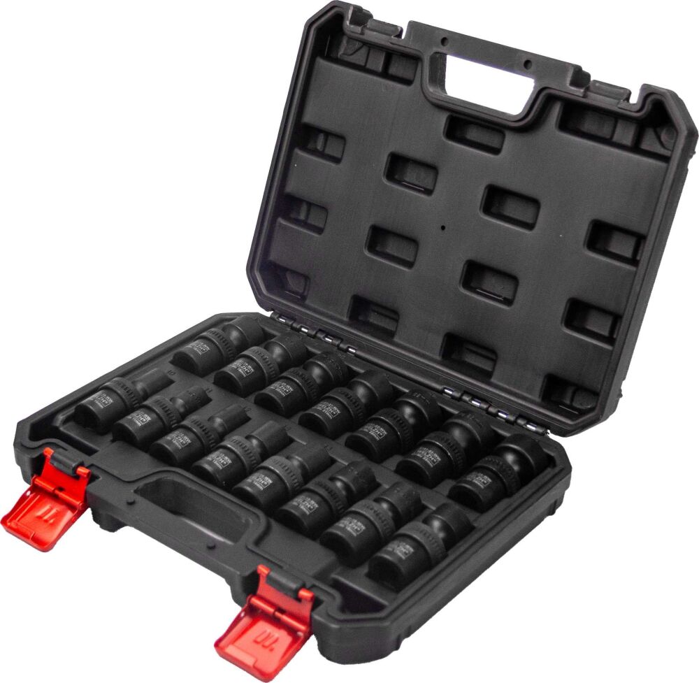 WELZH Socket Set; 15-Piece 1/2''dr Universal Flexi-Joint Impact Sockets 10-24mm 5151-WW