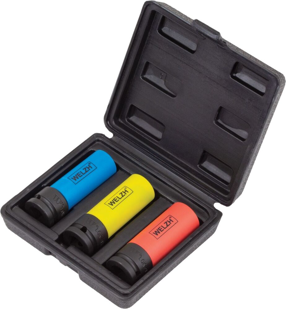 WELZH Protective Impact Socket Set; Lok-Typ Series 17, 19, 21mm  2661-WW