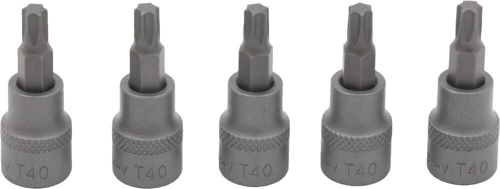 WELZH Bit Socket; 5-Piece Torx Bits?, S2 Steel, T40 3/8''dr 2868-WW