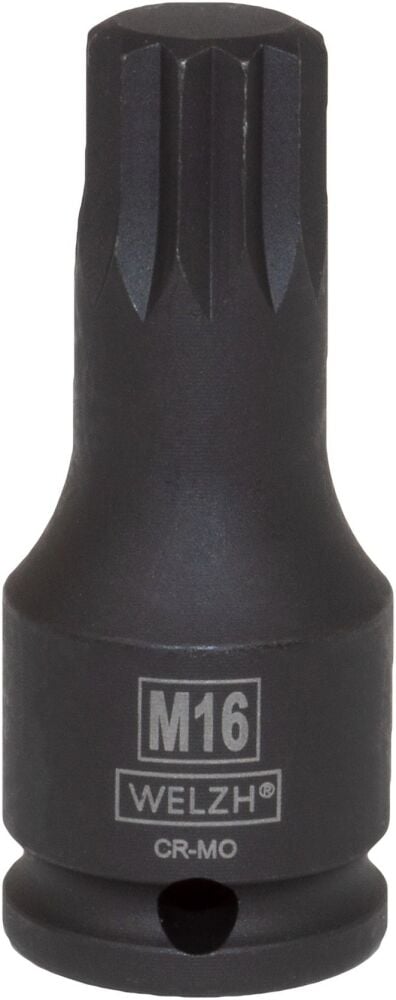 WELZH Bit Socket Set; 3/8''dr, Impact 27-Piece Torx-T25-T80, Hexagon H5-H19, Spline- M5-18 2589-WW
