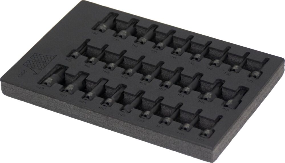 WELZH Bit Socket Set; 3/8''dr, Impact 27-Piece Torx-T25-T80, Hexagon H5-H19, Spline- M5-18 2589-WW