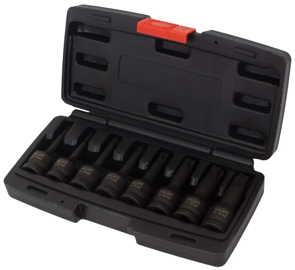 WELZH 8-Piece Impact, Torx Set, 1/2''dr, T30-80 4068-WW