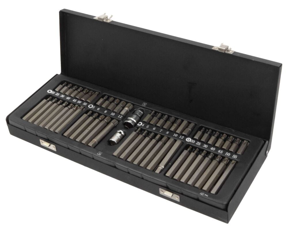 WELZH Bit Master Set; Spline, Hex, Torx, Tamper-proof Torx, 54-Pieces 6880-WW