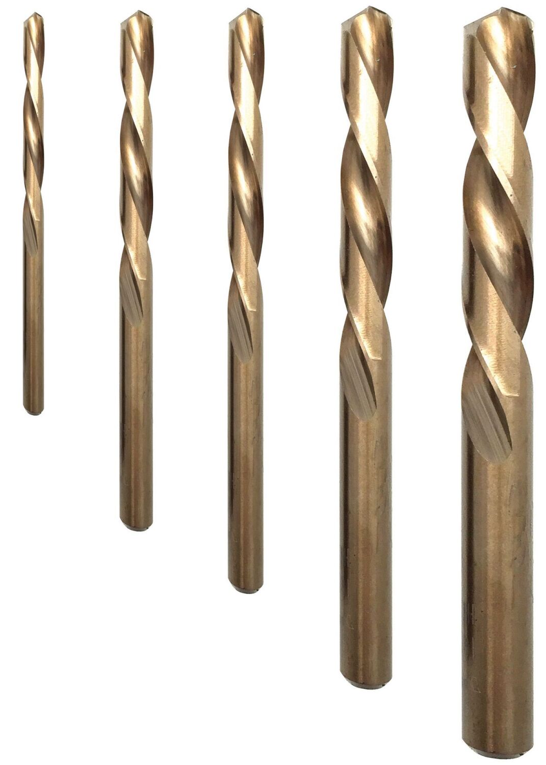 WELZH Drill Bit Set; Fully Ground, Left Hand Cutting, 5-Piece 2009-WW