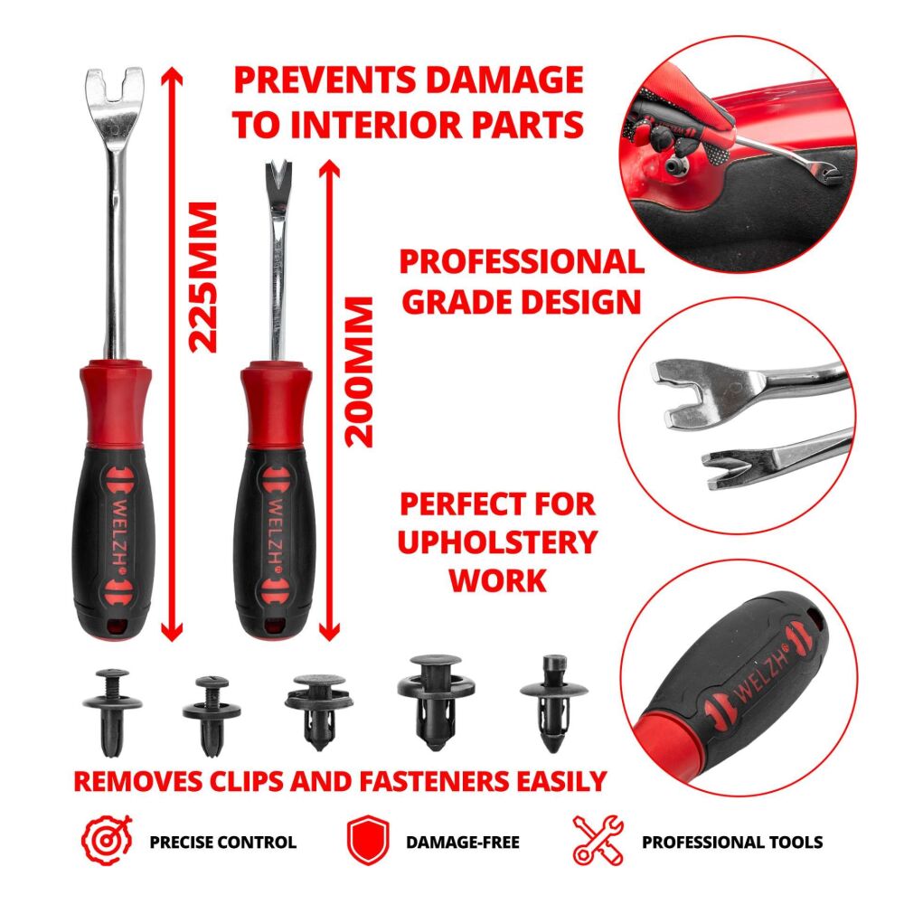 WELZH Door Trim Removal Tools; 2-Piece 5753-WW