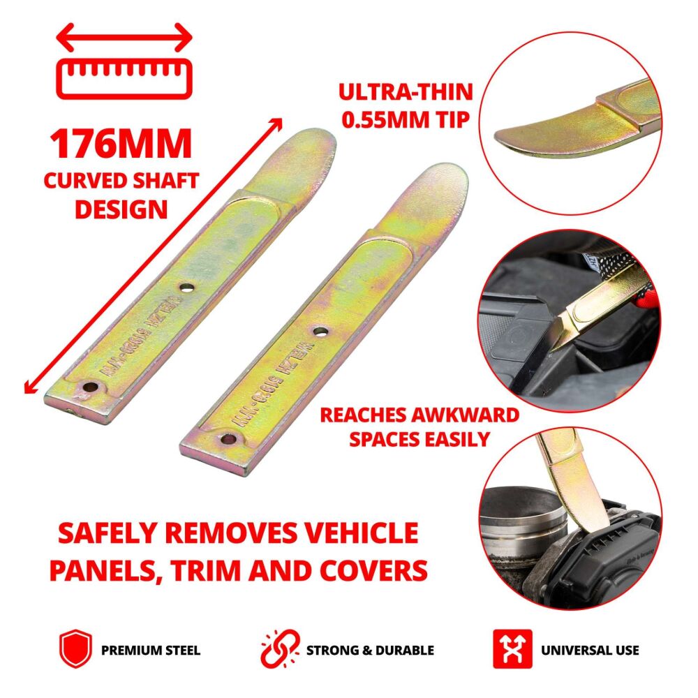 WELZH Curved Metal Wedge-Pry Tools; 51920-WW