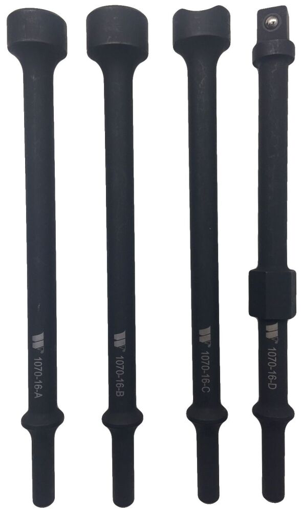 WELZH Vibration Hammer Adaptors Extra Long, 4-Piece 1070-16-WW
