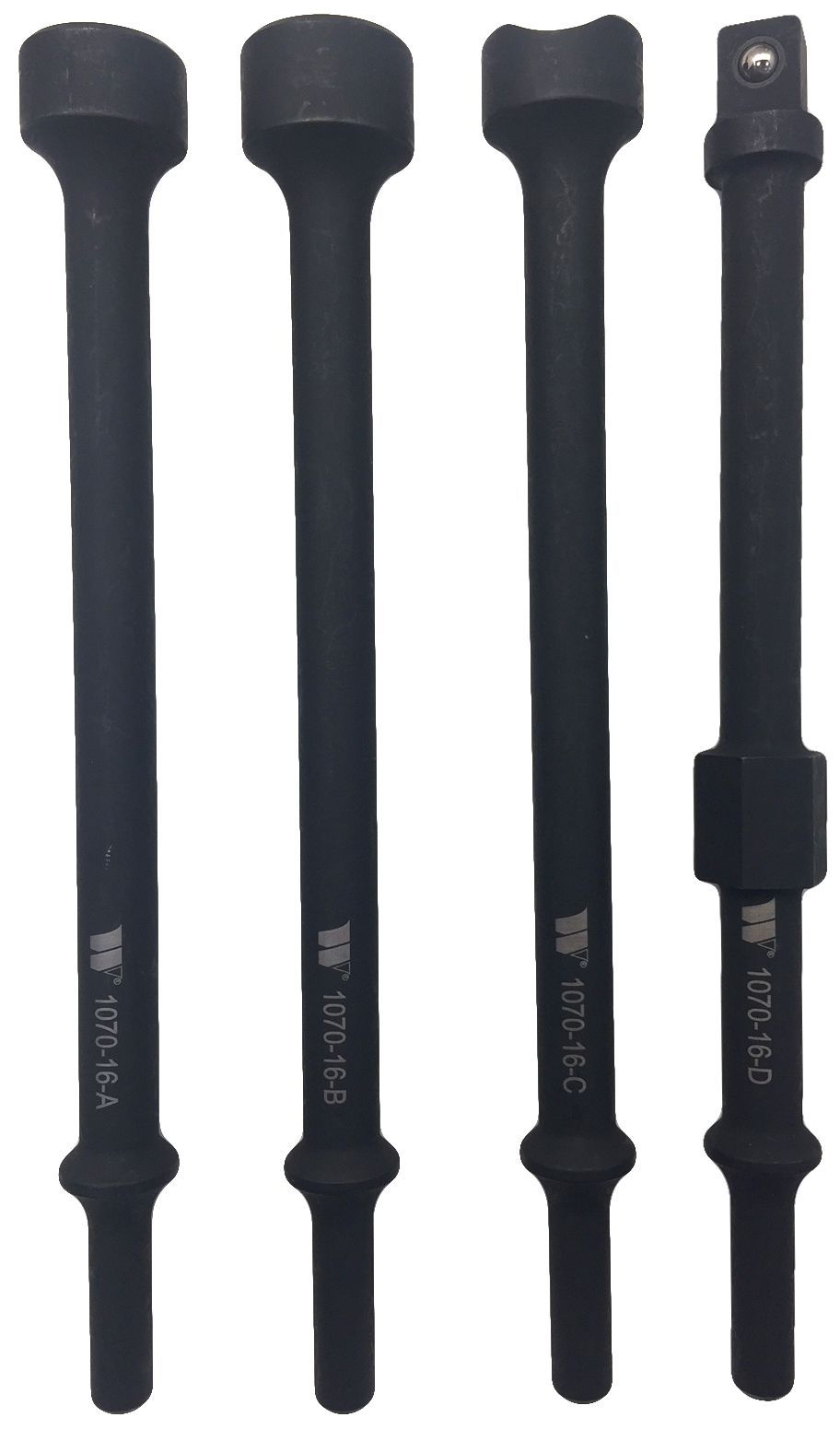 WELZH Vibration Hammer Adaptors Extra Long, 4-Piece 1070-16-WW