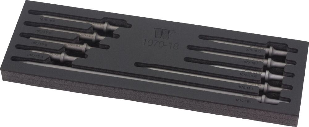WELZH Vibration Hammer Tapered Punch Adaptors, 9-Piece 1070-18-WW