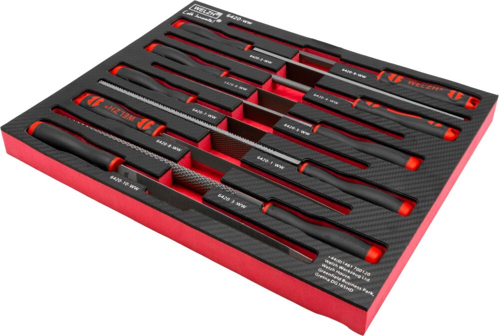WELZH 10-Piece Industrial Mechanic File Set 6420-WW