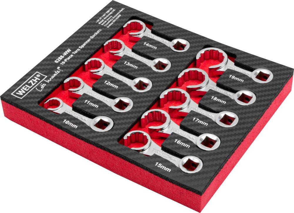 WELZH 10-Piece Torq Spanner-Sockets 6288-WW