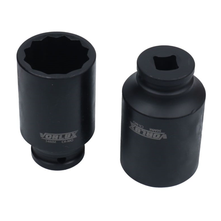 VORLUX 5PC 1/2″ DR 12PT Deep Impact Hub Nut Sockets – EURO STYLE VX150