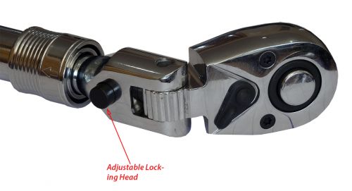 Welzh Werkzeug 3/8dr Telescopic Flexi Lockable Head Ratchet